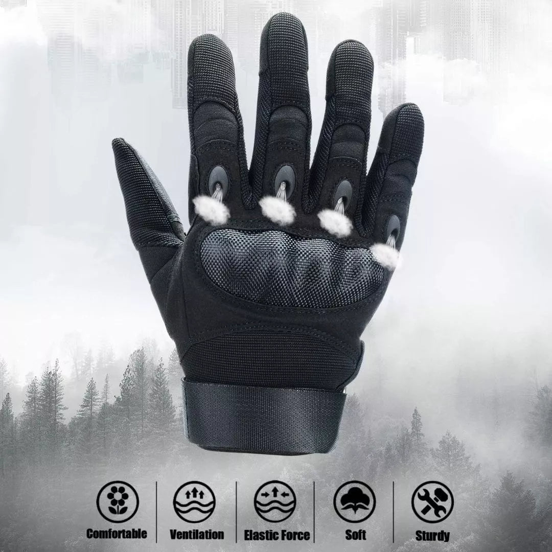 Guantes tácticos de paintball, guantes de Airsoft con pantalla táctil de  dedo completo para hombres, YONGSHENG