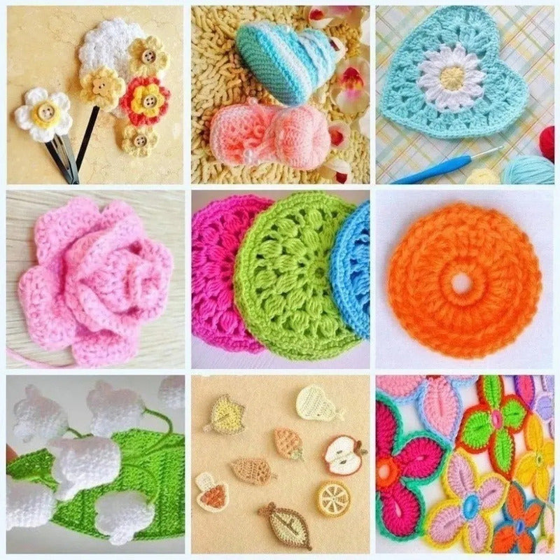 X2 Set De Crochet Set Crochet Palillos Tejer Kit Crochet 100 – Adkar