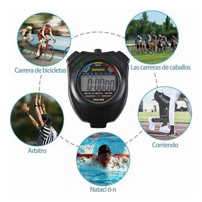 Cronometro Deportivo Fitness Cronometros Digital Impermeable – Adkar