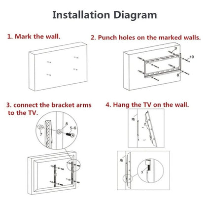 Soporte Tv 55 Pulgadas Base Para Tv Soporte Fijo Pared 26-63